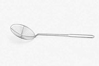 Ecumoire inox 14cm /L45cm