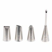 Deco-spuitmondjes inox 4dlg