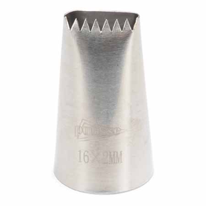 Spuitmondje inox vlechtwerk 16x2mm