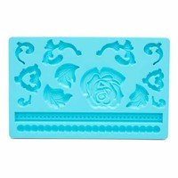 Fondant-mat blauw 20x12cm - Laatste stuks