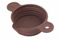 Bain-marie pliable marron