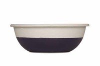 Bowl à 2 couleurs crème/prune Ø18cm