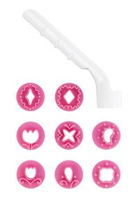 Fondant stempel met 8 vormen - laatste stuks