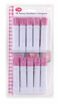 Pinces déco fondant cannelées x10 - laatste stuks