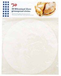 Papier de cuisson ronde papier/silicone ronde Ø23cm lot de 20