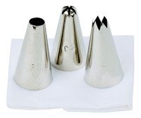 Decoratieset (3 Spuitmondjes+zak)