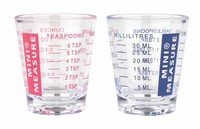 Mini maatbeker 30ml 12 stuks - laatste stuks