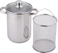 Asperge-/spaghettikoker inox Ø16cm 4L