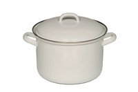 Kookpot met deksel Ø18cm 2,5L wit