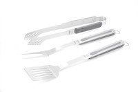 Set de BBQ spatule+fourchette+pinces (3)