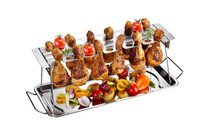 BBQ Support à cuisses de poulet grand inox