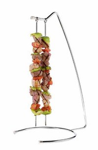 Porte brochettes 2 places + 2 brochettes