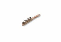 Brosse inox manche bois 28x3,5cm