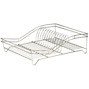 Égouttoir inox (14 assiettes) 43x32x13cm - Dernière pcs