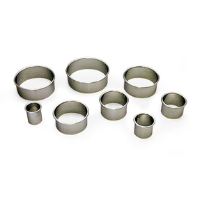 Uitduwring effen inox Ø3cm h3,6cm