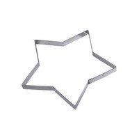 Uitduwvorm ster inox 15cm h1,5cm