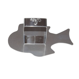 Aandrukker vis tropical inox 9,8cm - Laatste stuks