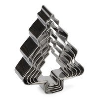 Uitduwvormpjes kerstboom inox 3st.