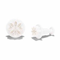 Découpoirs avec poussoir fleur 2pcs