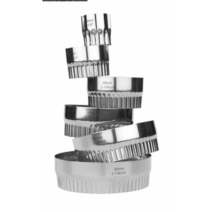 Découpoirs réversibles (lisse et cannelée) lot de 6 - laatste stuks