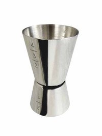 Maatbeker cocktail inox 2cl/4cl