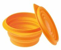 FoodContainer flexi 0.5L 140xH 70mm oranje