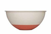 Bowl 2 kleurig crème/perzik Ø30cm