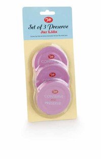 Set van 3 deksels voor bocalen roze op kaart - laatste stuks