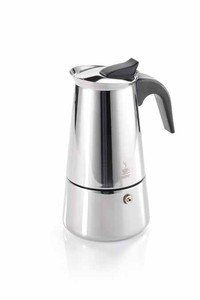 Espressokoker inox Emilio 2 kopjes (1/3)