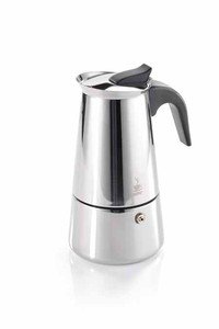 Cafetière italienne inox Emilio 6 tasses (1/3)