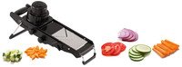 Mandoline zwart kunststof/inox (Promo 8st)