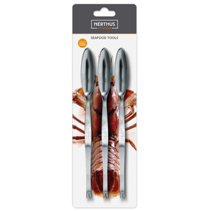 Fourchette à homard inox - set 3pcs.