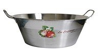 Bassine à confiture  Inox  avec décor 38cm  9L - Aussi Induction