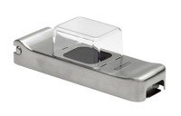 Mini-alligator inox ajuin/look-snijder met opvangbak