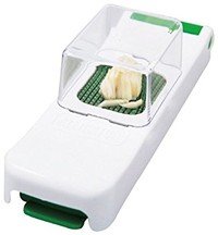 Mini-alligator wit ajuin-snijder met opvangbak