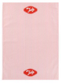 Theedoek roze streepjes + logo Tala - laatste stuks