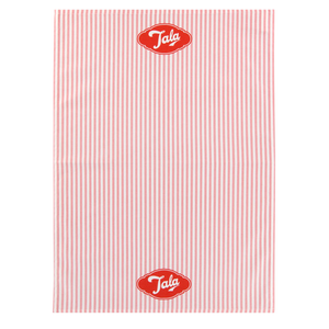 Serviette rayé rose + logo Tala - laatste stuks
