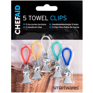 Clips pour serviettes lot de 5 (12)