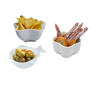 Pots à condiments porcelaine
