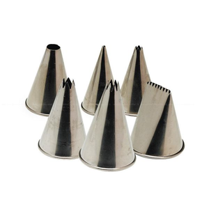 Spuitmondjes inox doos met 6 stuks