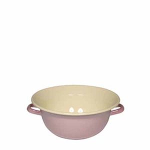 Mengkom met 2 grepen Ø28cm 4L roze