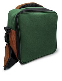 Sac à lunch isotherme avec 2 poches vert - Dernières pcs