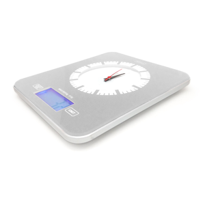 Balance de cuisine inox 1gr/5g avec horloge