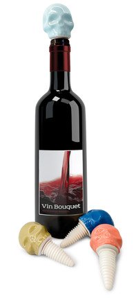 Bouchon de vin tête de mort (display = 12)