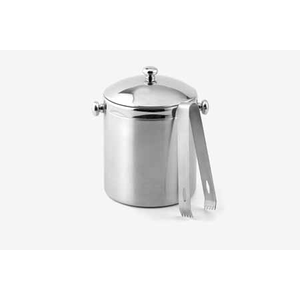 Seau à glaçon Ø13cm H17cm inox satiné double isotherme