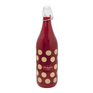 Fles 1L Vintage red dots