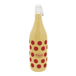 Fles 1L Vintage creamy dots