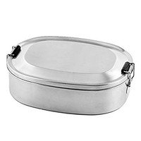 Boîte casse-croute inox 140x180x60mm