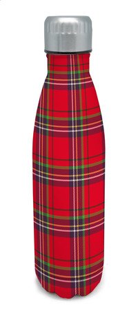 Gourde vacuüm 500ml tartan rouge (chaud et froid)