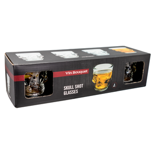 Verre à  liqueur crâne Calavera 4pcs